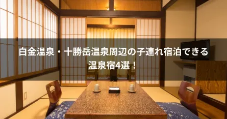 白金温泉・十勝岳温泉周辺の子連れ宿泊できる温泉宿4選！